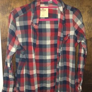 Red white and blue flannel